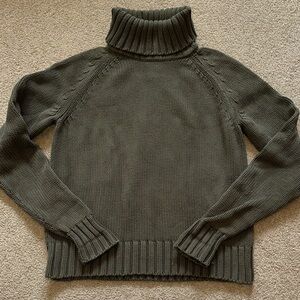 Calvin Klein Jeans Olive Knit Turtleneck Sweater